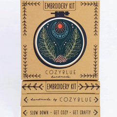 Cozy Blue - Blue Moon Embroidery Kit