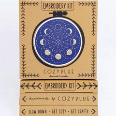 Cozy Blue - Lunar Blossom Embroidery Kit