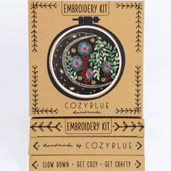 Cozy Blue - Night Garden Embroidery Kit