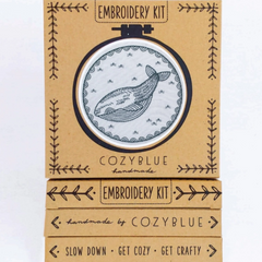 Cozy Blue - Whale of A Time Embroidery Kit