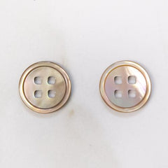 Brown Mother of Pearl Buttons 18 mm (No. 248)