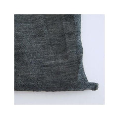 Check & Stripe Wool Jersey / Charcoal Grey / 91cm x182cm