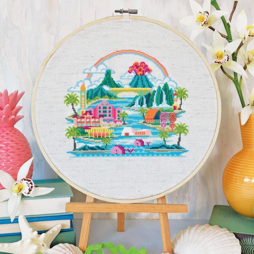 Satsuma Street Cross Stitch Kit - Pretty Little Hawaii