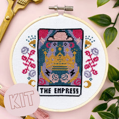 Innocent Bones - The Empress Tarot Card Cross Stitch Kit