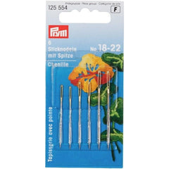 Chenille Needles with Sharp Point, No.18-22