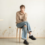 Daisy Pullover Kit - Isager Tvinni & Knitting for Olive Soft Silk Mohair