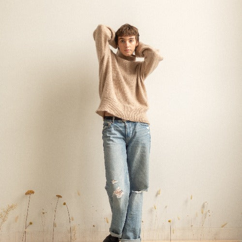 Daisy Pullover Kit Isager Tvinni Tynn Silk Mohair