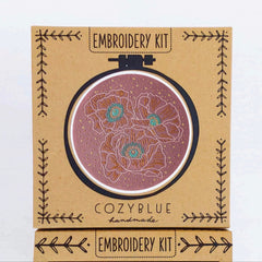 Cozy Blue - Cosmic Poppies Embroidery