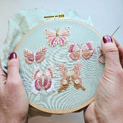 Jessica Long Embroidery - Butterfly Sampler Embroidery Kit