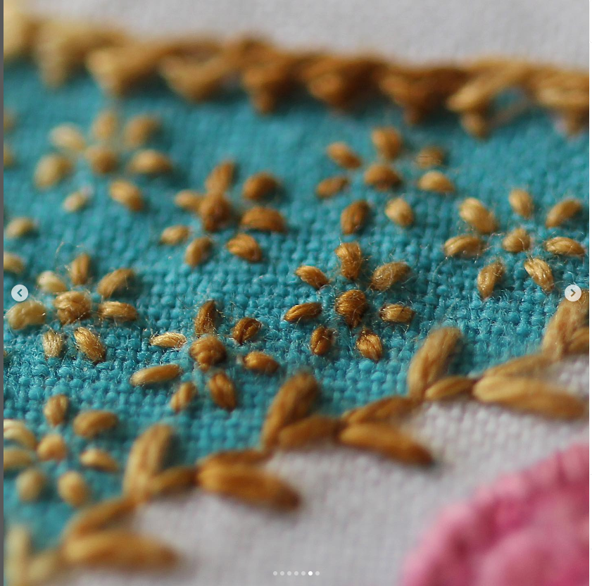 Embroidery Stitch Sampler - Teacup