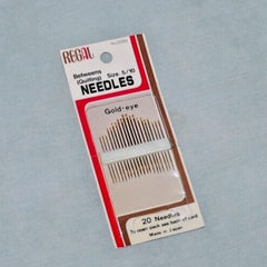 Regal 20 Gold Eye Quilting Between Sewing Needles | Size 5/10 |