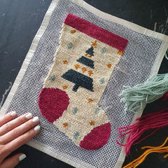 Felicia - Christmas Stocking Embroidery Kit - Christmas Tree