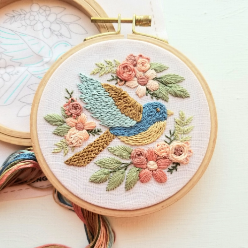 Jessica Long Embroidery - Bluebird Sampler Kit