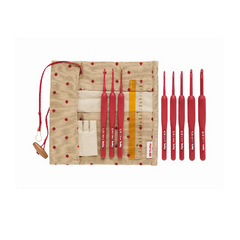 Tulip - Etimo Red Crochet Hook Set