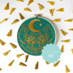 RikRack - Lunar Moth Embroidery Kit