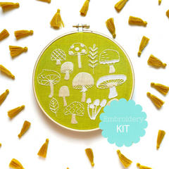 RikRack - Mushrooms Embroidery Kit