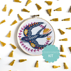 RikRack - Swallow Embroidery Kit