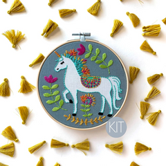 Rikrack - Unicorn Embroidery Kit