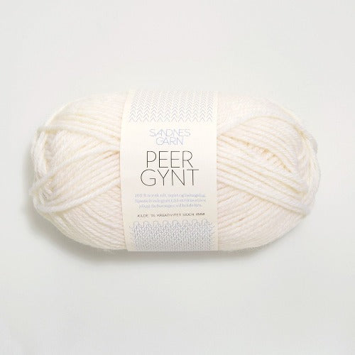 Sandnes Garn Peer Gynt Bright White (1001)