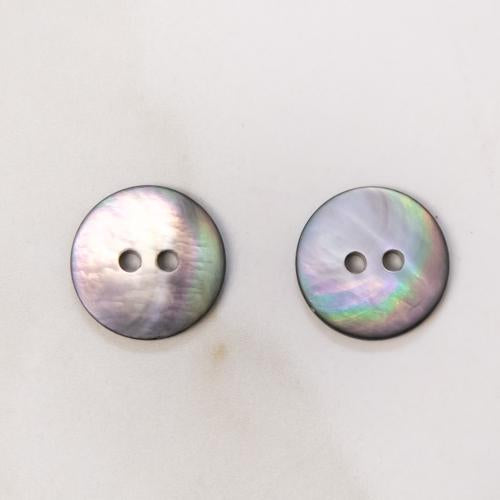 Black Mother of Pearl Buttons 18 mm (No. 1502 Mat)