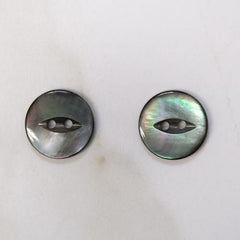 Black Mother of Pearl Buttons 18 mm (No. 152)