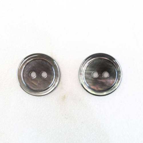 Black Mother of Pearl Buttons 18 mm (No. 1702 )