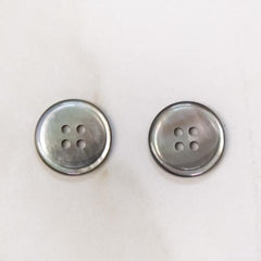 Black Mother of Pearl Buttons 18 mm (No. 23 4H)