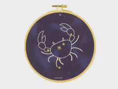 Hoop Art Embroidery Kit - Cancer