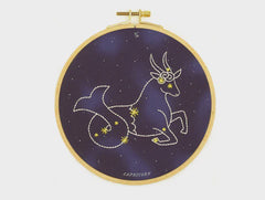 Hoop Art Embroidery Kit - Capricorn