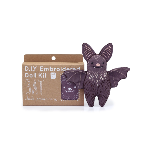 Kiriki - DIY Embroidered Doll Kit - Bat