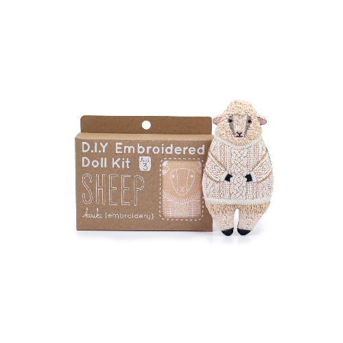 Kiriki - DIY embroidered Doll Kit - Sheep