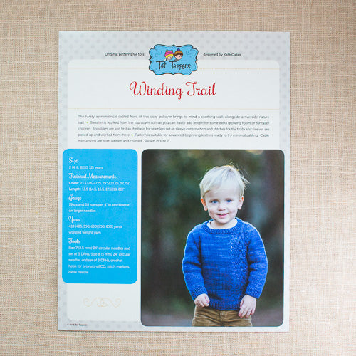 Tot Toppers Pattern - Winding Trail
