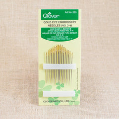 Clover - Gold Eye Embroidery Needles 3/9