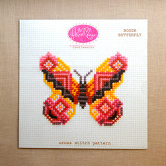 Bossa Butterfly Cross Stitch Pattern