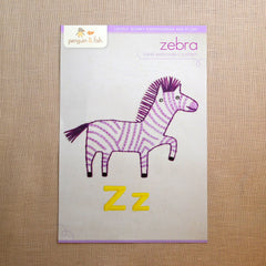 Z - Zebra Embroidery Pattern