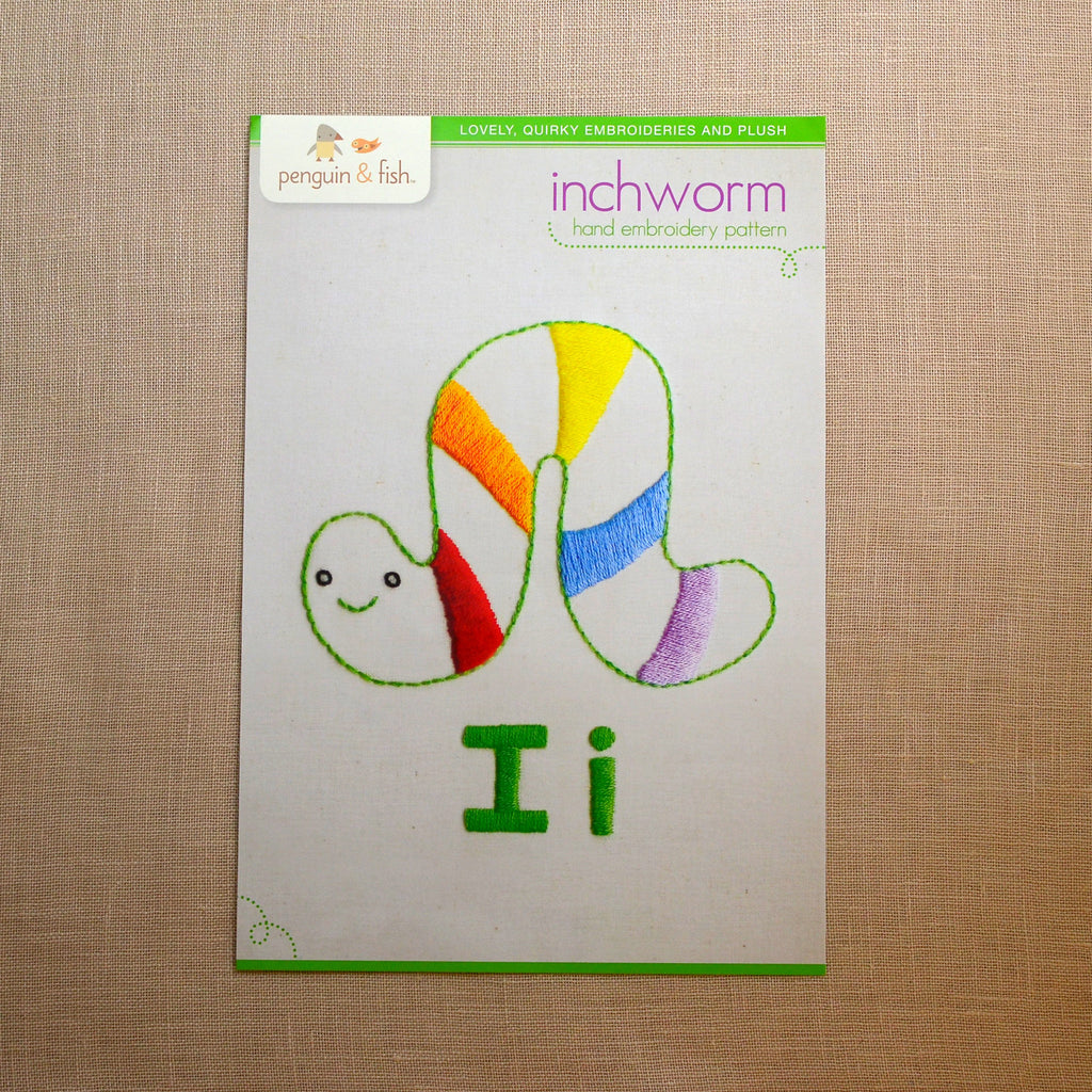 I - Inchworm Embroidery Pattern