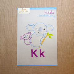 K - Koala Embroidery Pattern