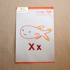 X - X-ray Fish Embroidery Pattern