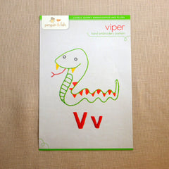 V - Viper Embroidery Pattern
