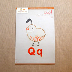 Q - Quail Embroidery Pattern