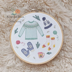 Knitted Bliss Embroidery Kit - Cosy Winter