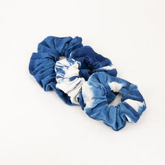 Indigo Dyed Scrunchie