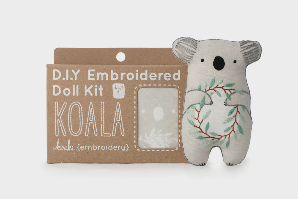 Kiriki - DIY Embroidered Doll Kit - Koala