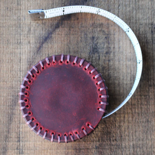 Hand-Stitched Leather Tape Measure – Monarch Knitting