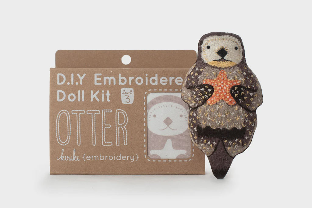 Kiriki - DIY Embroidered Doll Kit - Otter