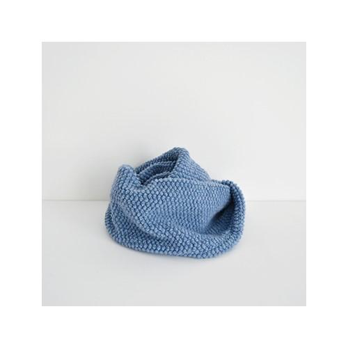Pre-Made Check & Stripe Pocopoco Wool Knit Snood