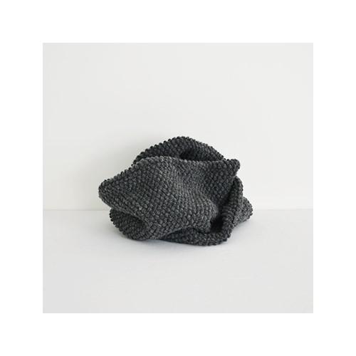 Pre-Made Check & Stripe Pocopoco Wool Knit Snood