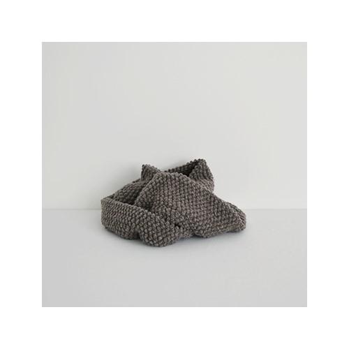 Pre-Made Check & Stripe Pocopoco Wool Knit Snood