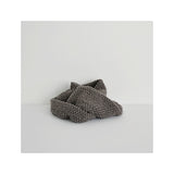 Check & Stripe Pocopoco Wool Knit Snood
