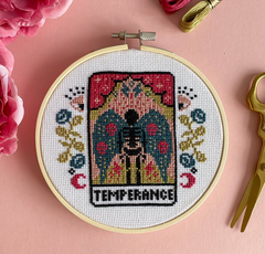 Innocent Bones - Temperance Tarot Card Cross Stitch Kit